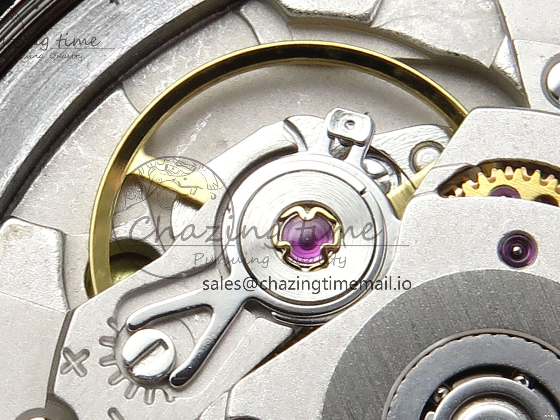 MiroTime 0404 Day Date 36 YG 128236 KF 1:1 Best Edition Ice Blue Crystal Dial on President Bracelet A2836 (Gain Weight) Modern 500